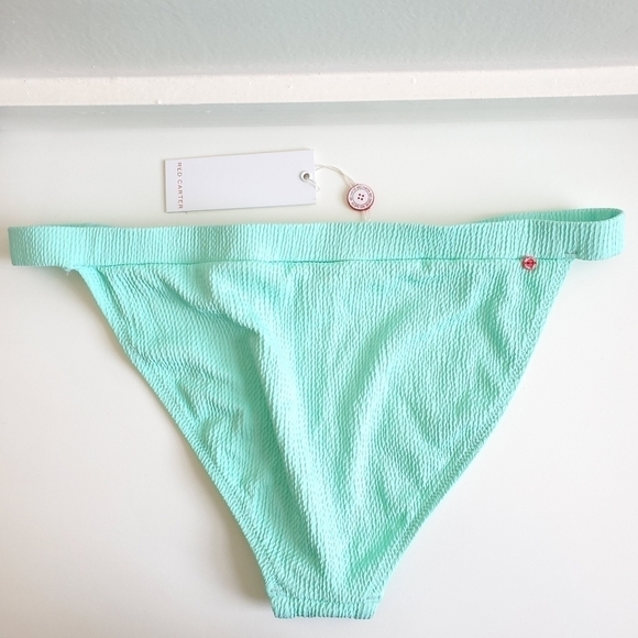 New Red Carter Textured Bikini Top & Bottom Matching Set NWT Large (8-10 US) - Picture 13 of 16